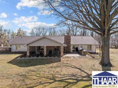 Discover an exceptional, executive property located on hole #14 on Country Club of Terre Haute in Indiana - for sale on GolfHomes.com, golf home, golf lot