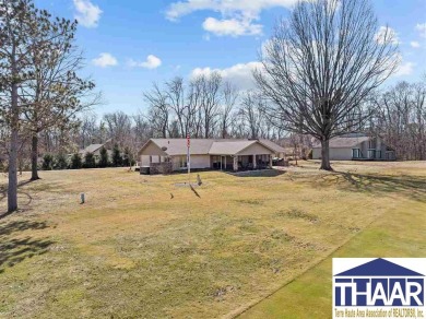 Discover an exceptional, executive property located on hole #14 on Country Club of Terre Haute in Indiana - for sale on GolfHomes.com, golf home, golf lot