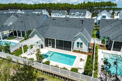 This elegant single-story Hawthorne plan by Huff Homes combines on Origins Golf Club in Florida - for sale on GolfHomes.com, golf home, golf lot