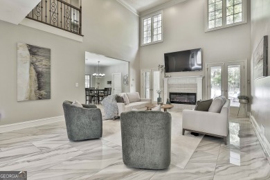 Welcome to this exquisite Stoney Brook home offering 5 bedrooms on Canongate At Flat Creek Club in Georgia - for sale on GolfHomes.com, golf home, golf lot