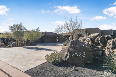 Nestled on the 17th tee of the prestigious Entrada private golf on Entrada at Snow Canyon in Utah - for sale on GolfHomes.com, golf home, golf lot