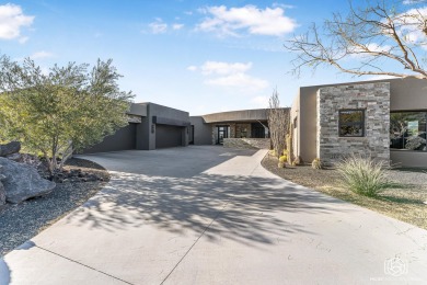 Nestled on the 17th tee of the prestigious Entrada private golf on Entrada at Snow Canyon in Utah - for sale on GolfHomes.com, golf home, golf lot