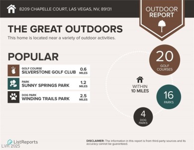 Welcome to 8209 Chapelle Court,a beautifully maintained on  in Nevada - for sale on GolfHomes.com, golf home, golf lot