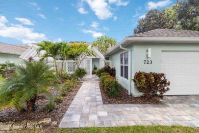 Welcome to this beautifully maintained END UNIT single-family on Suntree Country Club in Florida - for sale on GolfHomes.com, golf home, golf lot
