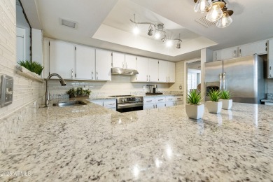 Expanded, custom 3BR, 2BA Macayo model on an enormous cul-de-sac on Sun Lakes Country Club in Arizona - for sale on GolfHomes.com, golf home, golf lot