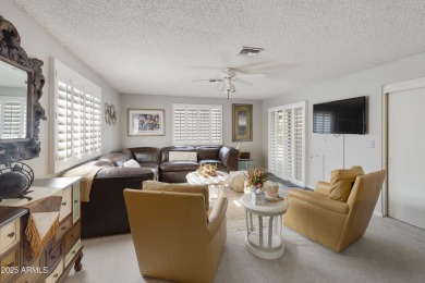 Expanded, custom 3BR, 2BA Macayo model on an enormous cul-de-sac on Sun Lakes Country Club in Arizona - for sale on GolfHomes.com, golf home, golf lot