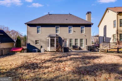 As you approach this beautiful 2-story home, nestled adjacent to on The Frog Golf Club in Georgia - for sale on GolfHomes.com, golf home, golf lot