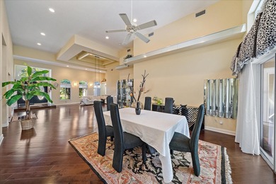 Stunning custom estate set directly on the golf course in the on Sun n Lake Golf and Country Club in Florida - for sale on GolfHomes.com, golf home, golf lot