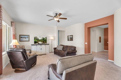 Just one row off the green, so you get all the golf-course on Poston Butte Golf Club in Arizona - for sale on GolfHomes.com, golf home, golf lot