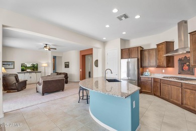 Just one row off the green, so you get all the golf-course on Poston Butte Golf Club in Arizona - for sale on GolfHomes.com, golf home, golf lot