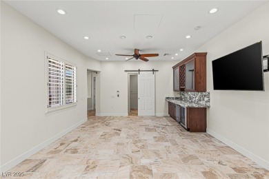 Positioned along the 18th fairway of the Arroyo golf course on Red Rock Country Club in Nevada - for sale on GolfHomes.com, golf home, golf lot