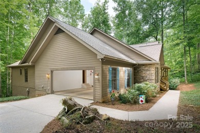 Beautiful home nestled in the woods is this well built custom on Linville Falls Golf Club in North Carolina - for sale on GolfHomes.com, golf home, golf lot