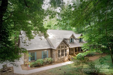 Beautiful home nestled in the woods is this well built custom on Linville Falls Golf Club in North Carolina - for sale on GolfHomes.com, golf home, golf lot
