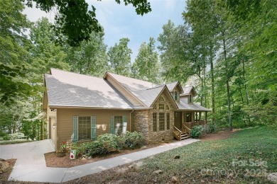 Beautiful home nestled in the woods is this well built custom on Linville Falls Golf Club in North Carolina - for sale on GolfHomes.com, golf home, golf lot