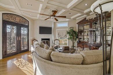 Luxury home with striking European architecture overlooking the on RidgePointe Country Club in Arkansas - for sale on GolfHomes.com, golf home, golf lot