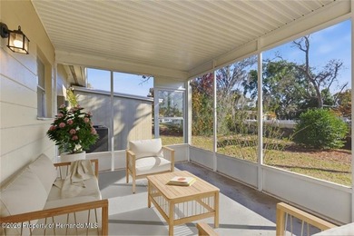 Move right into this thoughtfully updated 2 bedroom, 1.5 on Oak Hills Country Club in Florida - for sale on GolfHomes.com, golf home, golf lot