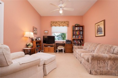 Exceptional value and privacy await! This extended Antiqua model on Seminole Lakes Country Club in Florida - for sale on GolfHomes.com, golf home, golf lot