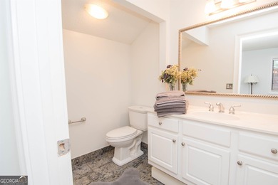 LAKEFRONT LIVING IN THE HEART OF PEACHTREE CITY! Welcome to this on Canongate At Flat Creek Club in Georgia - for sale on GolfHomes.com, golf home, golf lot