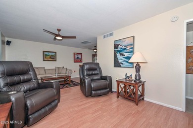 Appealing and updated, this home is nestled in the heart of Sun on Sun City Lakes West and East in Arizona - for sale on GolfHomes.com, golf home, golf lot