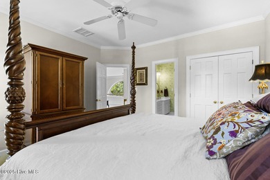 This beautiful brick home in River Landing seamlessly blends on River Landing Golf Course in North Carolina - for sale on GolfHomes.com, golf home, golf lot