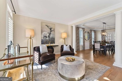 Welcome home to timeless style perfectly positioned on a private on Woodmont Golf and Country Club in Georgia - for sale on GolfHomes.com, golf home, golf lot