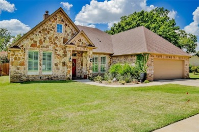 Charming, stone and brick 3 bed, 3 bath home with NO HOA just on Harbor Lakes Golf Club in Texas - for sale on GolfHomes.com, golf home, golf lot