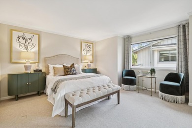 End-unit townhome overlooking the 14th fairway of Sharon Heights on Sharon Heights Golf and Country Club in California - for sale on GolfHomes.com, golf home, golf lot