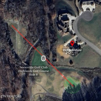 Located on the 8th hole of the Highlands Course of the on Sevierville Golf Club in Tennessee - for sale on GolfHomes.com, golf home, golf lot