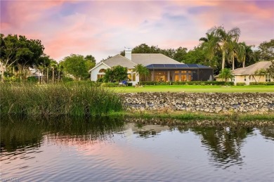 ESTATE HOME w/ IMMEDIATE GOLF AVAILABLE ON SIGNATURE HOLE IN THE on Estero Country Club in Florida - for sale on GolfHomes.com, golf home, golf lot