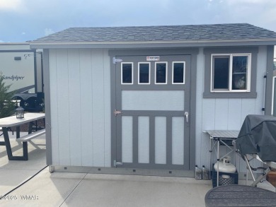 Full concrete slab lot and can accommodate a 42' RV with extra on Juniper Ridge R.V. Golf Resort in Arizona - for sale on GolfHomes.com, golf home, golf lot