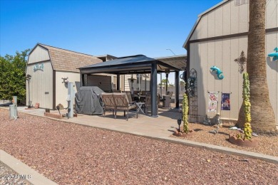 Discover this fully affixed 2 bed, 2 bath home in a vibrant 55+ on 3 Parks Fairways in Arizona - for sale on GolfHomes.com, golf home, golf lot