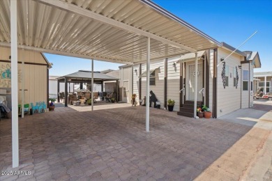 Discover this fully affixed 2 bed, 2 bath home in a vibrant 55+ on 3 Parks Fairways in Arizona - for sale on GolfHomes.com, golf home, golf lot