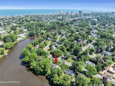 Luxury meets tranquility in this captivating waterfront property on Deal Golf and Country Club in New Jersey - for sale on GolfHomes.com, golf home, golf lot