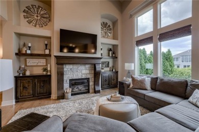 STUNNING is an understatement for this custom 1.5 story home on Staley Farms Golf Club in Missouri - for sale on GolfHomes.com, golf home, golf lot