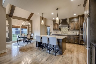 STUNNING is an understatement for this custom 1.5 story home on Staley Farms Golf Club in Missouri - for sale on GolfHomes.com, golf home, golf lot
