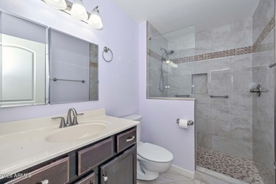 Enjoy breathtaking views and modern updates in this beautifully on Sun City Riverview Golf Course in Arizona - for sale on GolfHomes.com, golf home, golf lot