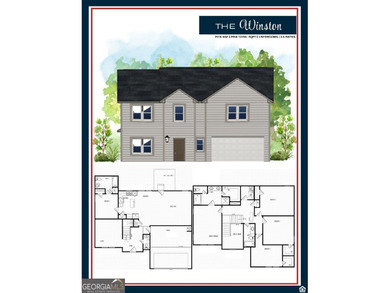 **OVER 3200 TOTAL SQFT. 4 bedroom/3.5 bath home with a cozy loft on Barrington Hall Golf Course in Georgia - for sale on GolfHomes.com, golf home, golf lot