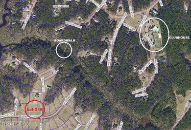 Lots 215 and 216 combined to create an easy, spacious, flat on Minnesott Golf and Country Club in North Carolina - for sale on GolfHomes.com, golf home, golf lot