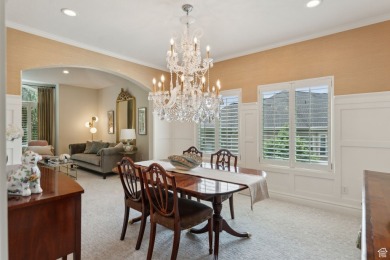 Discover timeless elegance in the sought-after Valle Di Villa on Hidden Valley Country Club in Utah - for sale on GolfHomes.com, golf home, golf lot
