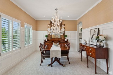 Discover timeless elegance in the sought-after Valle Di Villa on Hidden Valley Country Club in Utah - for sale on GolfHomes.com, golf home, golf lot