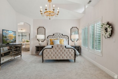 Discover timeless elegance in the sought-after Valle Di Villa on Hidden Valley Country Club in Utah - for sale on GolfHomes.com, golf home, golf lot