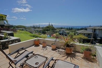 Expansive, panoramic ocean view from this recently painted on Kapalua Golf Club - Bay Course in Hawaii - for sale on GolfHomes.com, golf home, golf lot