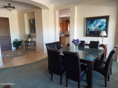 This Luxury Home features a Formal Great Room with clear views on Corte Bella Golf Club in Arizona - for sale on GolfHomes.com, golf home, golf lot