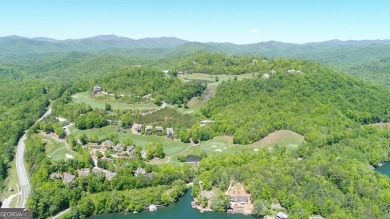 There are amazing views of layered mountains to the east and on Waterfall Country Club in Georgia - for sale on GolfHomes.com, golf home, golf lot