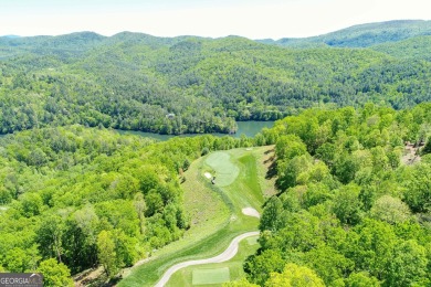 There are amazing views of layered mountains to the east and on Waterfall Country Club in Georgia - for sale on GolfHomes.com, golf home, golf lot