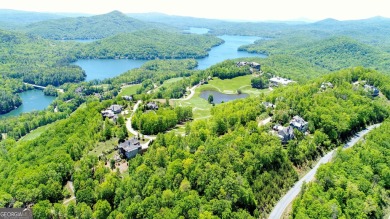 There are amazing views of layered mountains to the east and on Waterfall Country Club in Georgia - for sale on GolfHomes.com, golf home, golf lot