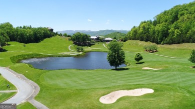 There are amazing views of layered mountains to the east and on Waterfall Country Club in Georgia - for sale on GolfHomes.com, golf home, golf lot