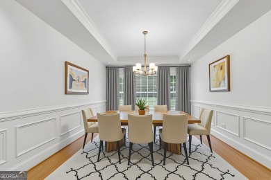 Step inside to find gleaming hardwood floors throughout the main on Chapel Hills Golf and Country Club in Georgia - for sale on GolfHomes.com, golf home, golf lot