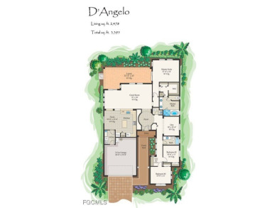 This Bellagio home has an INCREDIBLE VIEW with a great location on Pelican Preserve Golf Club in Florida - for sale on GolfHomes.com, golf home, golf lot