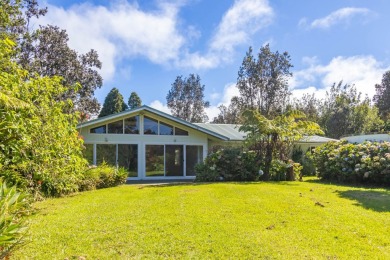 Very comfortable 3 bedroom 2 bath residence sits elevated above on Volcano Golf and Country Club in Hawaii - for sale on GolfHomes.com, golf home, golf lot